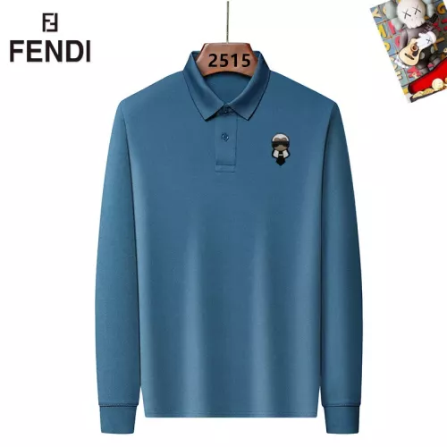 Fendi T-Shirts Long Sleeved For Men #1358148 $40.00 USD, Wholesale Replica Fendi T-Shirts