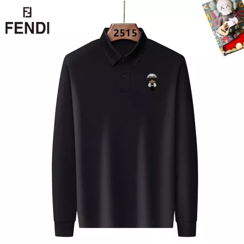 Fendi T-Shirts Long Sleeved For Men #1358150 $40.00 USD, Wholesale Replica Fendi T-Shirts