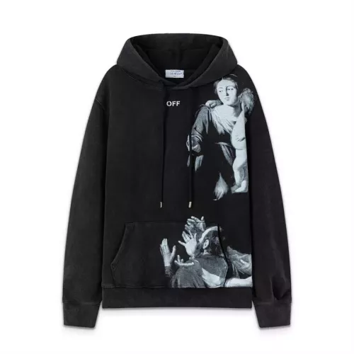 Off-White Hoodies Long Sleeved For Unisex #1358747 $60.00 USD, Wholesale Replica Off-White Hoodies