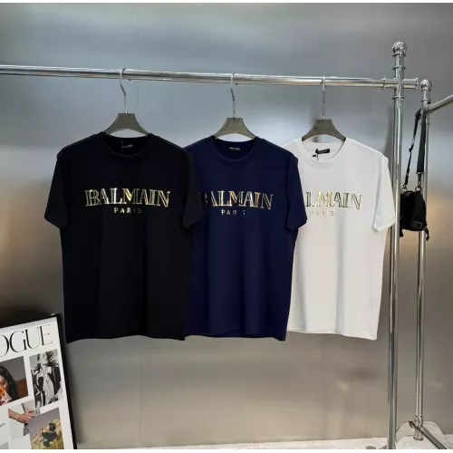 Replica Balmain T-Shirts Short Sleeved For Men #1359297 $76.00 USD for Wholesale