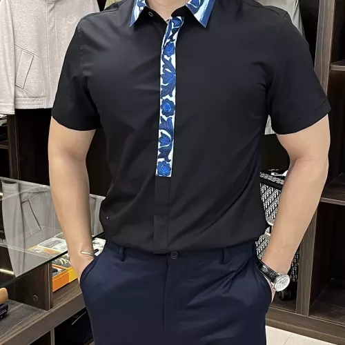 Armani Shirts Short Sleeved For Men #1359447 $85.00 USD, Wholesale Replica Armani Shirts