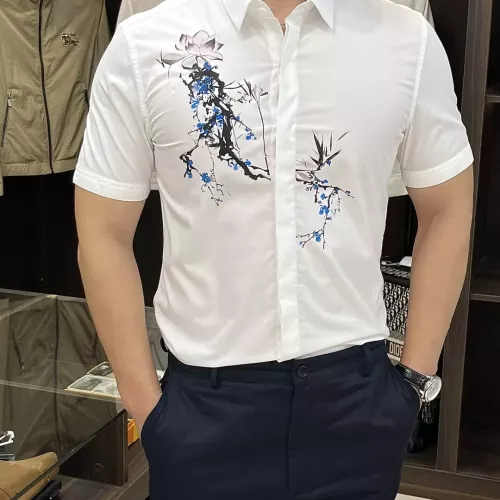 Armani Shirts Short Sleeved For Men #1359466 $82.00 USD, Wholesale Replica Armani Shirts