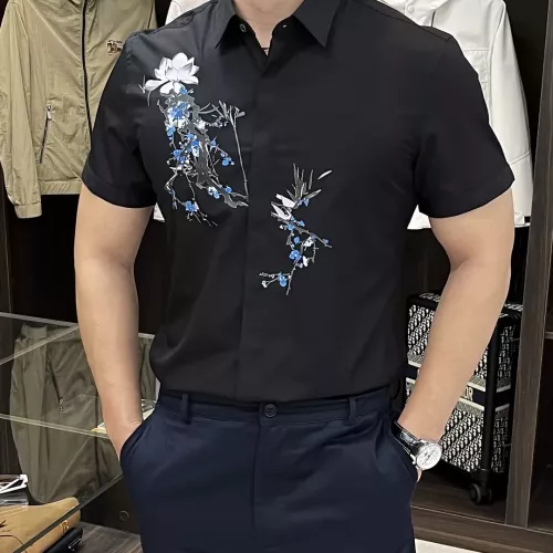 Armani Shirts Short Sleeved For Men #1359468 $82.00 USD, Wholesale Replica Armani Shirts