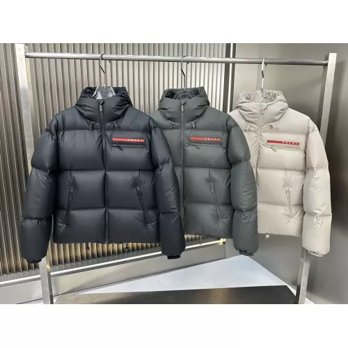 Replica Prada Down Feather Coat Long Sleeved For Unisex #1359619 $225.00 USD for Wholesale