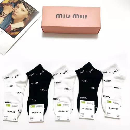 MIU MIU Socks #1360059 $27.00 USD, Wholesale Replica MIU MIU Socks