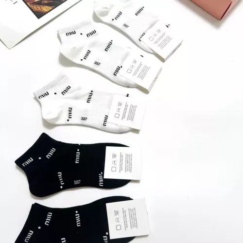 Replica MIU MIU Socks #1360059 $27.00 USD for Wholesale