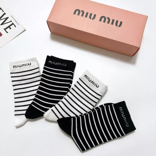 Replica MIU MIU Socks #1360060 $29.00 USD for Wholesale