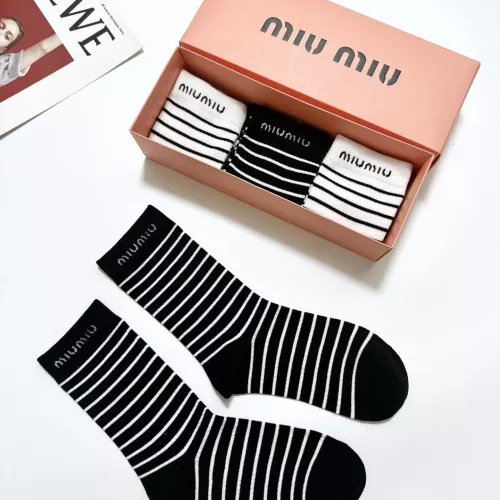 Replica MIU MIU Socks #1360060 $29.00 USD for Wholesale