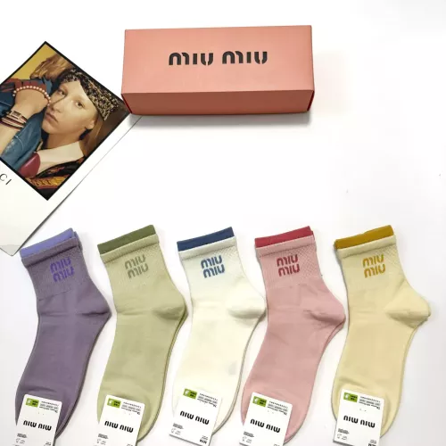 MIU MIU Socks #1360064 $29.00 USD, Wholesale Replica MIU MIU Socks