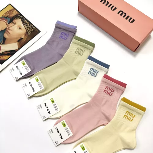 Replica MIU MIU Socks #1360064 $29.00 USD for Wholesale