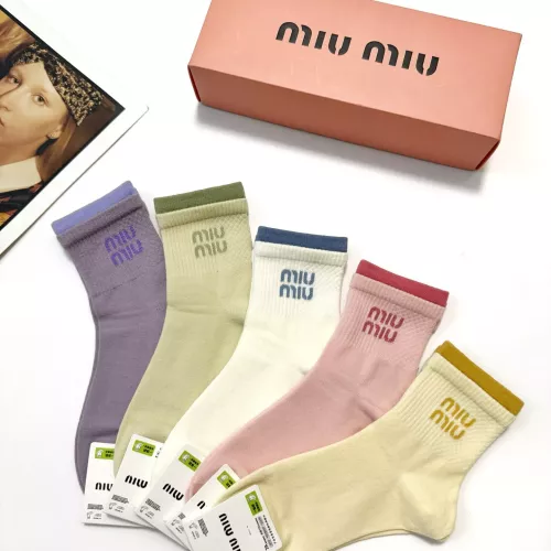 Replica MIU MIU Socks #1360064 $29.00 USD for Wholesale