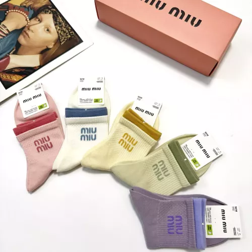 Replica MIU MIU Socks #1360064 $29.00 USD for Wholesale