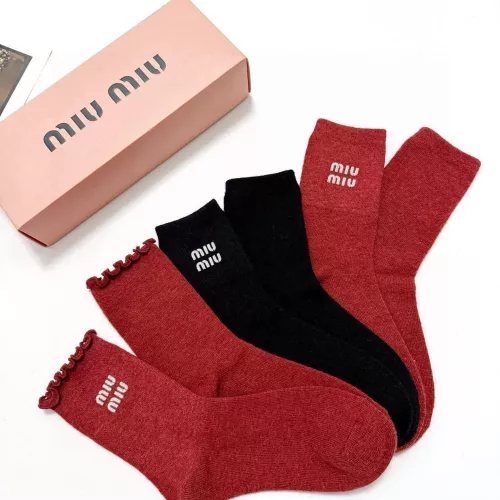 MIU MIU Socks #1360066 $29.00 USD, Wholesale Replica MIU MIU Socks
