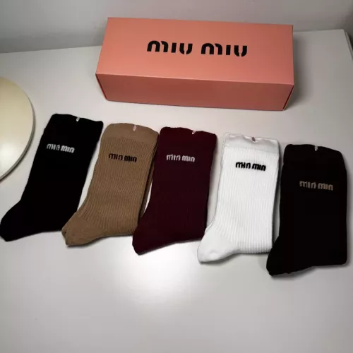 Replica MIU MIU Socks For Women #1360133 $29.00 USD for Wholesale