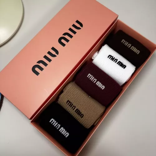 Replica MIU MIU Socks For Women #1360133 $29.00 USD for Wholesale