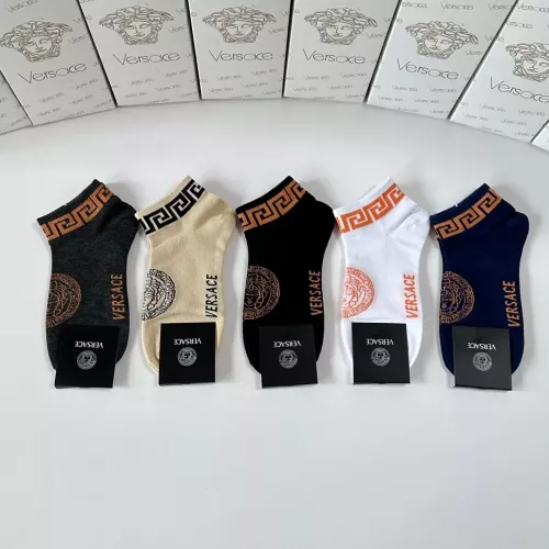 Versace Socks #1360304 $27.00 USD, Wholesale Replica Versace Socks