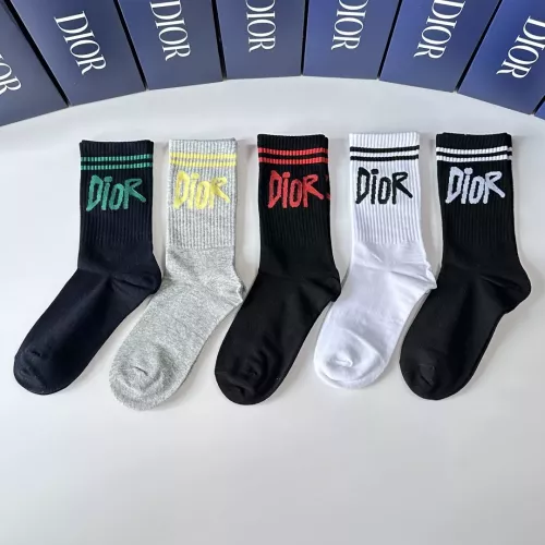 Replica Christian Dior Socks #1360305 $29.00 USD for Wholesale