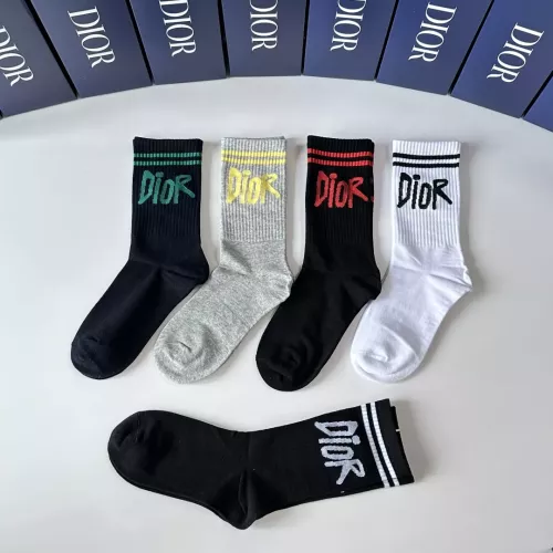 Replica Christian Dior Socks #1360305 $29.00 USD for Wholesale