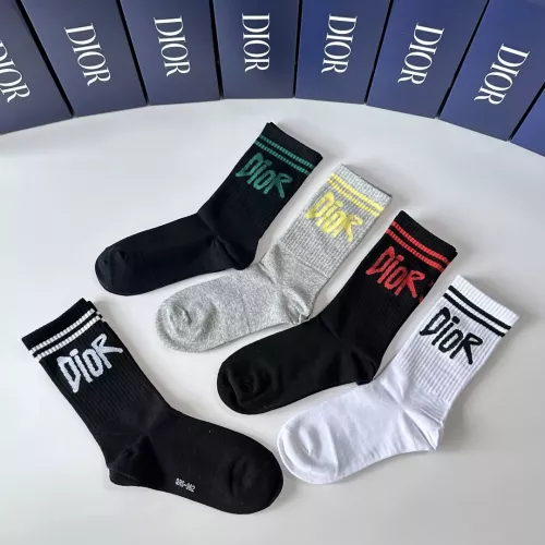 Replica Christian Dior Socks #1360305 $29.00 USD for Wholesale