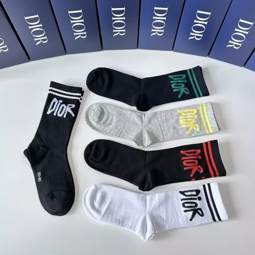 Replica Christian Dior Socks #1360305 $29.00 USD for Wholesale