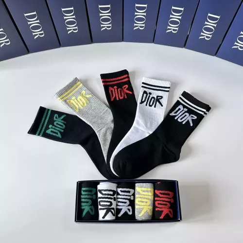 Replica Christian Dior Socks #1360305 $29.00 USD for Wholesale
