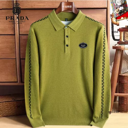 Prada Sweaters Long Sleeved For Men #1360724 $48.00 USD, Wholesale Replica Prada Sweaters