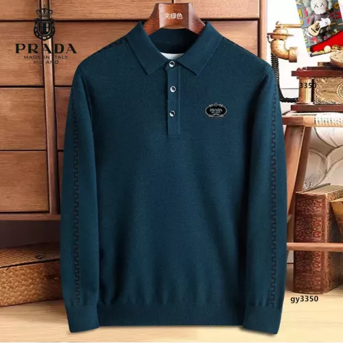 Prada Sweaters Long Sleeved For Men #1360728 $48.00 USD, Wholesale Replica Prada Sweaters