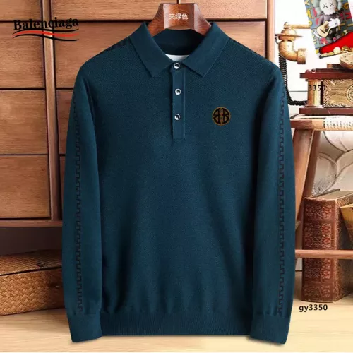 Balenciaga Sweaters Long Sleeved For Men #1360737 $48.00 USD, Wholesale Replica Balenciaga Sweaters