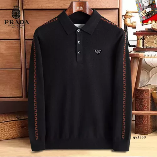 Prada Sweaters Long Sleeved For Men #1360762 $48.00 USD, Wholesale Replica Prada Sweaters