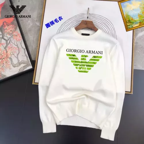 Armani Sweaters Long Sleeved For Men #1360837 $42.00 USD, Wholesale Replica Armani Sweaters