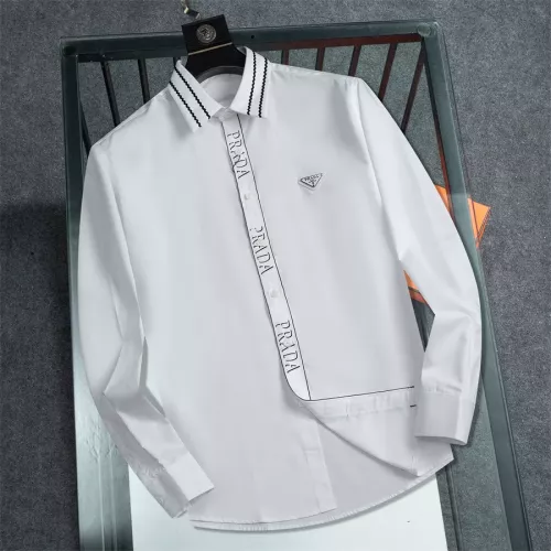 Prada Shirts Long Sleeved For Men #1361592 $48.00 USD, Wholesale Replica Prada Shirts