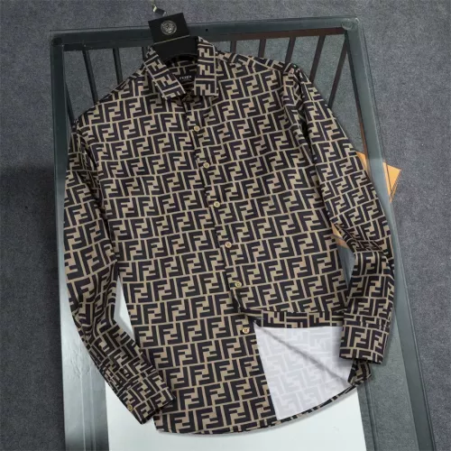 Fendi Shirts Long Sleeved For Men #1361600 $40.00 USD, Wholesale Replica Fendi Shirts