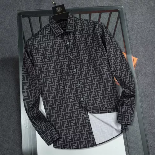 Fendi Shirts Long Sleeved For Men #1361601 $40.00 USD, Wholesale Replica Fendi Shirts