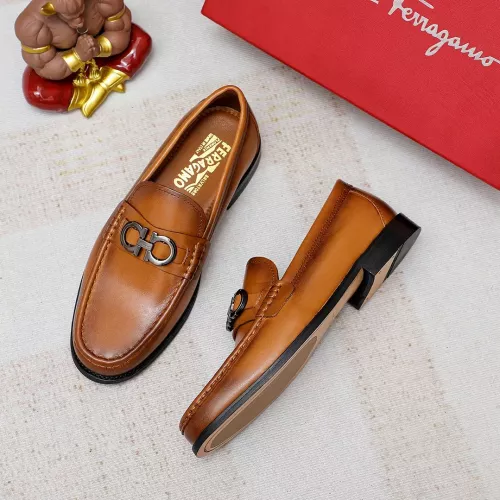 Salvatore Ferragamo Leather Shoes For Men #1361670 $82.00 USD, Wholesale Replica Salvatore Ferragamo Leather Shoes