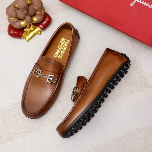 Salvatore Ferragamo Leather Shoes For Men #1361677 $72.00 USD, Wholesale Replica Salvatore Ferragamo Leather Shoes