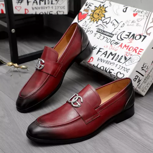 Dolce &amp; Gabbana D&amp;G Leather Shoes For Men #1361739 $96.00 USD, Wholesale Replica Dolce &amp; Gabbana D&amp;G Leather Shoes