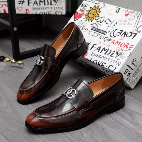 Dolce &amp; Gabbana D&amp;G Leather Shoes For Men #1361741 $96.00 USD, Wholesale Replica Dolce &amp; Gabbana D&amp;G Leather Shoes