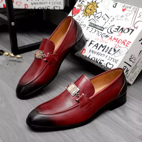 Dolce &amp; Gabbana D&amp;G Leather Shoes For Men #1361745 $96.00 USD, Wholesale Replica Dolce &amp; Gabbana D&amp;G Leather Shoes