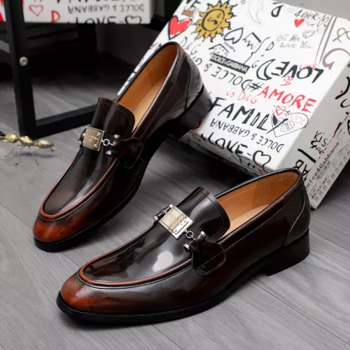 Dolce &amp; Gabbana D&amp;G Leather Shoes For Men #1361747 $96.00 USD, Wholesale Replica Dolce &amp; Gabbana D&amp;G Leather Shoes