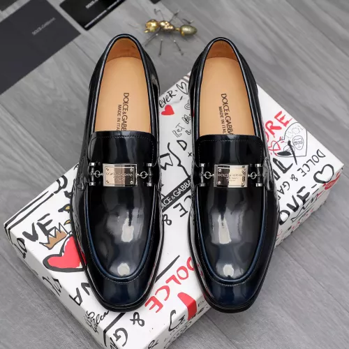 Replica Dolce & Gabbana D&G Leather Shoes For Men #1361748 $96.00 USD for Wholesale