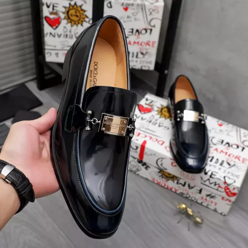 Replica Dolce & Gabbana D&G Leather Shoes For Men #1361748 $96.00 USD for Wholesale