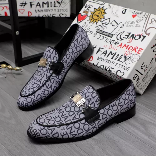 Dolce &amp; Gabbana D&amp;G Leather Shoes For Men #1361751 $96.00 USD, Wholesale Replica Dolce &amp; Gabbana D&amp;G Leather Shoes