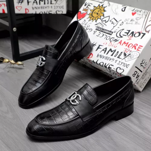 Dolce &amp; Gabbana D&amp;G Leather Shoes For Men #1361753 $96.00 USD, Wholesale Replica Dolce &amp; Gabbana D&amp;G Leather Shoes