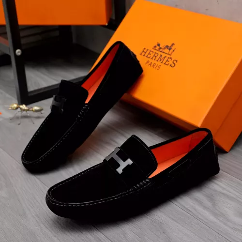 Hermes Leather Shoes For Men #1361858 $76.00 USD, Wholesale Replica Hermes Leather Shoes