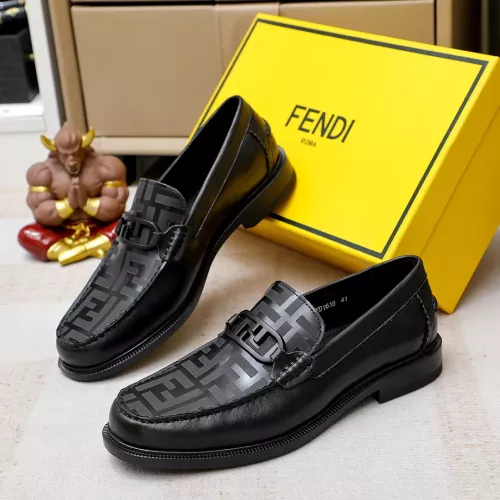 Fendi Leather Shoes For Men #1361890 $85.00 USD, Wholesale Replica Fendi Leather Shoes