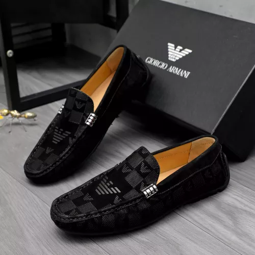 Armani Leather Shoes For Men #1362014 $76.00 USD, Wholesale Replica Armani Leather Shoes