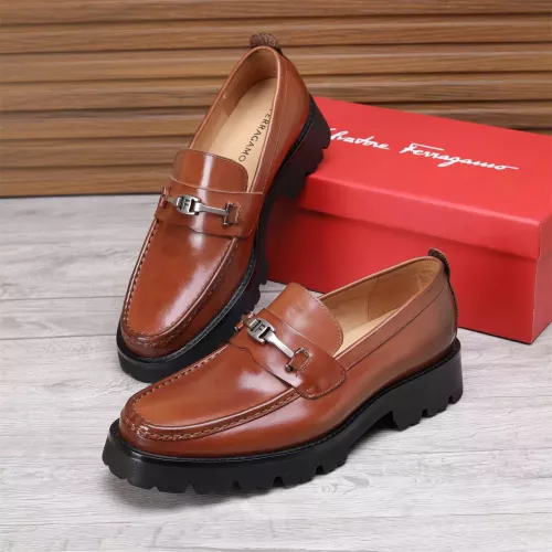 Salvatore Ferragamo Leather Shoes For Men #1362015 $96.00 USD, Wholesale Replica Salvatore Ferragamo Leather Shoes