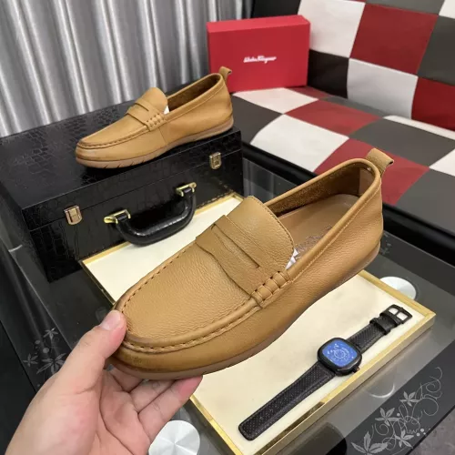 Salvatore Ferragamo Leather Shoes For Men #1362168 $92.00 USD, Wholesale Replica Salvatore Ferragamo Leather Shoes