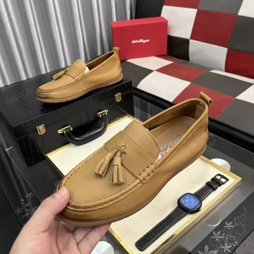 Salvatore Ferragamo Leather Shoes For Men #1362171 $92.00 USD, Wholesale Replica Salvatore Ferragamo Leather Shoes