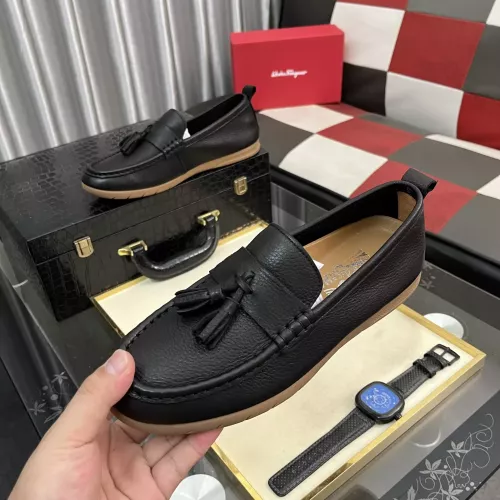 Salvatore Ferragamo Leather Shoes For Men #1362172 $92.00 USD, Wholesale Replica Salvatore Ferragamo Leather Shoes